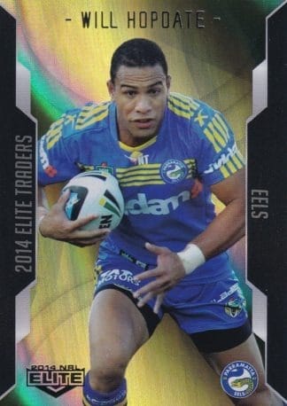 2014 NRL Elite Gold Parallel - SP075 Will Hopoate Parramatta Eels