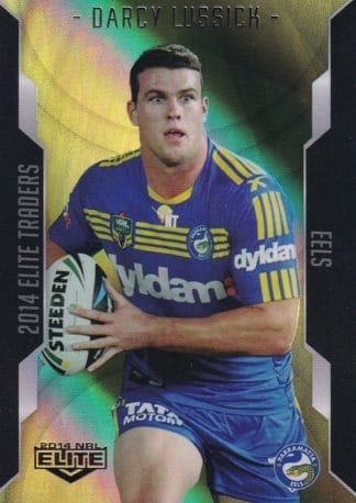 2014 NRL Elite Gold Parallel - SP076 Darcy Lussick Parramatta Eels