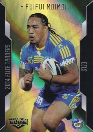 2014 NRL Elite Gold Parallel - SP077 Fuifui Moimoi Parramatta Eels