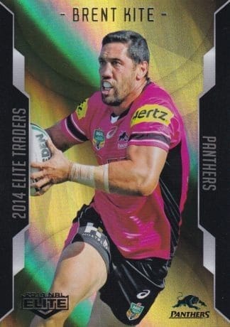 2014 NRL Elite Gold Parallel - SP083 Brent Kite Penrith Panthers