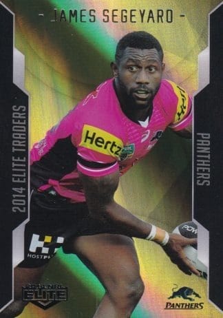 2014 NRL Elite Gold Parallel - SP085 James Segeyaro Penrith Panthers