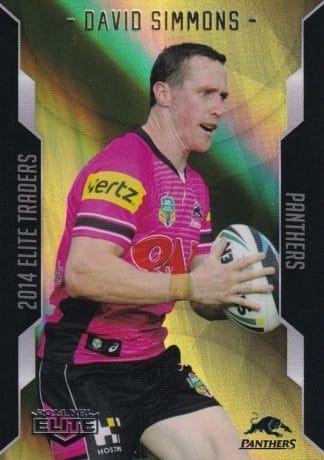 2014 NRL Elite Gold Parallel - SP086 David Simmons Penrith Panthers