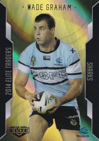 2014 NRL Elite Gold Parallel - SP095 Wade Graham Cronulla Sharks
