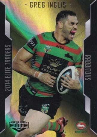 2014 NRL Elite Gold Parallel - SP103 Greg Inglis South Sydney Rabbitohs