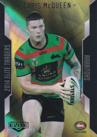 2014 NRL Elite Gold Parallel - SP105 Chris McQueen South Sydney Rabbitohs