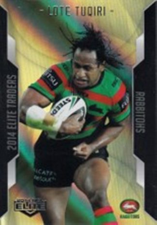 2014 NRL Elite Gold Parallel - SP108 Lote Tuqiri South Sydney Rabbitohs