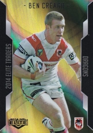 2014 NRL Elite Gold Parallel - SP109 Ben Creagh St George Dragons