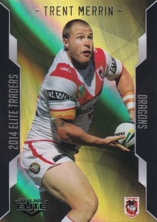 2014 NRL Elite Gold Parallel - SP113 Trent Merrin St George Dragons