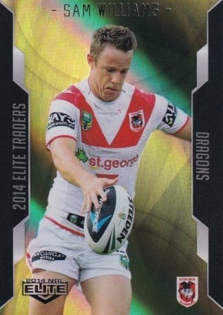 2014 NRL Elite Gold Parallel - SP117 Sam Williams St George Dragons