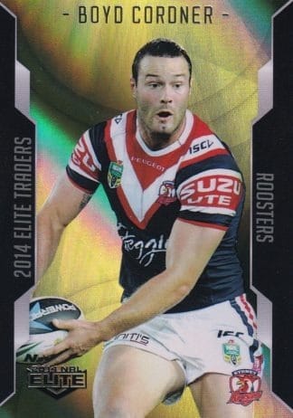 2014 NRL Elite Gold Parallel - SP119 Boyd Cordner Sydney Roosters
