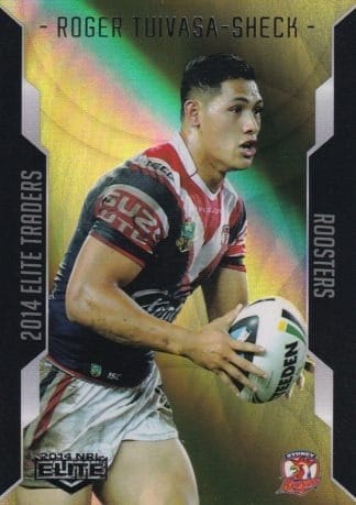 2014 NRL Elite Gold Parallel - SP124 Roger Tuivasa-Sheck Sydney Roosters