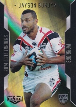 2014 NRL Elite Gold Parallel - SP128 Jayson Bukuya Warriors