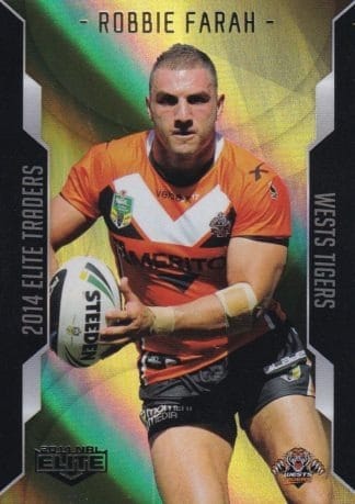 2014 NRL Elite Gold Parallel - SP136 Robbie Farah Wests Tigers