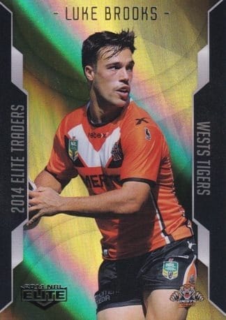 2014 NRL Elite Gold Parallel - SP137 Luke Brooks Wests Tigers
