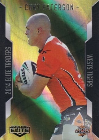2014 NRL Elite Gold Parallel - SP140 Cory Paterson Wests Tigers