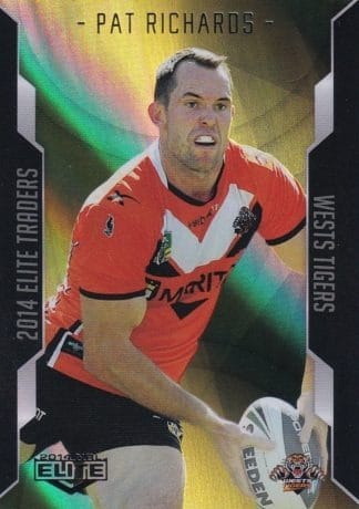 2014 NRL Elite Gold Parallel - SP141 Pat Richards Wests Tigers