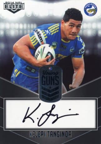 2014 NRL Elite Young Guns Signature - YG09 Kelepi Tanginoa Parramatta Eels