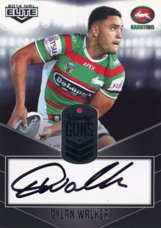 2014 NRL Elite Young Guns Signature - YG12 Dylan Walker South Sydney Rabbitohs