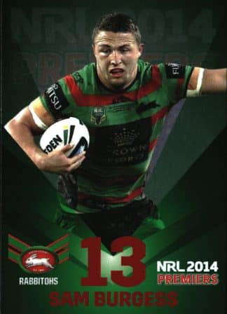 2014 NRL South Sydney Rabbitohs Premiers - PC13 Sam Burgess
