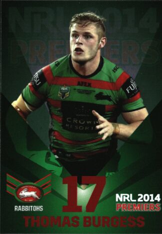 2014 NRL South Sydney Rabbitohs Premiers - PC17 Thomas Burgess