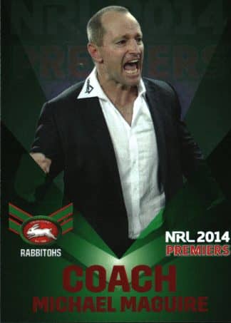 2014 NRL South Sydney Rabbitohs Premiers - PC18 Michael Maguire