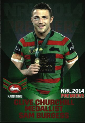 2014 NRL South Sydney Rabbitohs Premiers - PC20 Sam Burgess
