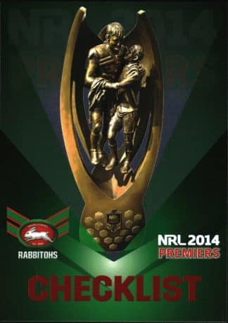 2014 NRL South Sydney Rabbitohs Premiers - PC25 Checklist