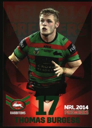 2014 NRL South Sydney Rabbitohs Premiers - PPC17 Thomas Burgess