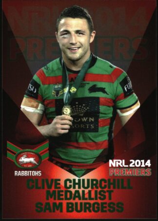 2014 NRL South Sydney Rabbitohs Premiers - PPC20 Sam Burgess