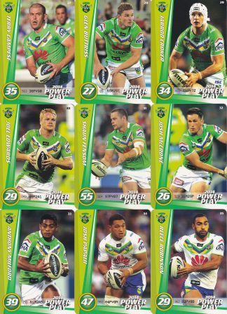 2014 NRL Power Play Base Team Set - Canberra Raiders