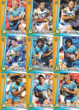 2014 NRL Power Play Base Team Set - Gold Coast Titans