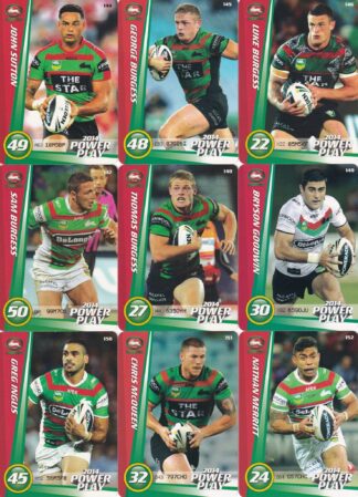 2014 NRL Power Play Base Team Set - South Sydney Rabbitohs