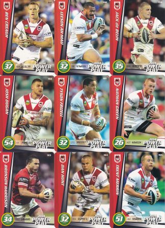 2014 NRL Power Play Base Team Set - St George Dragons