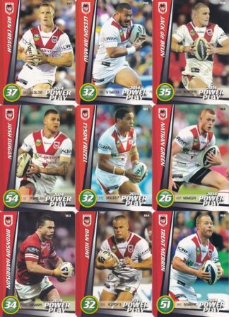 2014 NRL Power Play Base Team Set - St George Dragons