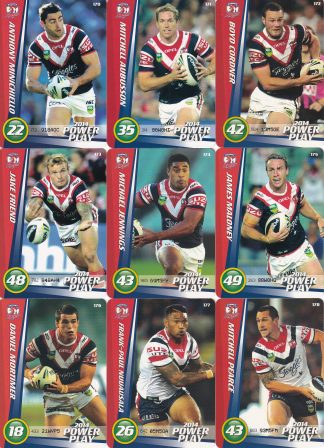 2014 NRL Power Play Base Team Set - Sydney Roosters