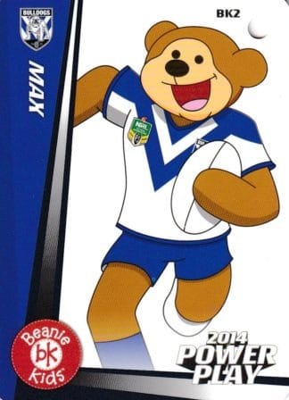 2014 NRL Power Play Bag Tag - BK02 Max Canterbury Bulldogs