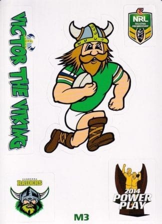 2014 NRL Power Play Mascot Jigsaw Stickers - M03 Victor Canberra Raiders