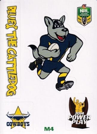 2014 NRL Power Play Mascot Jigsaw Stickers - M04 Bluey North Qld Cowboys