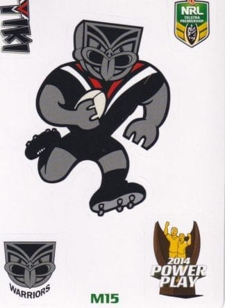 2014 NRL Power Play Mascot Jigsaw Stickers - M15 Tiki Warriors