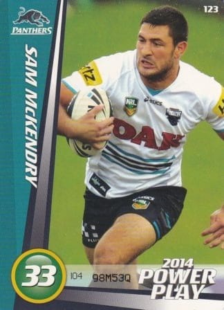 2014 NRL Power Play Common Card - Base 123 Sam McKendry Penrith Panthers