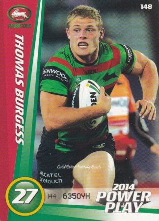 2014 NRL Power Play Common Card - Base 148 Thomas Burgess Souths Sydney Rabbitohs