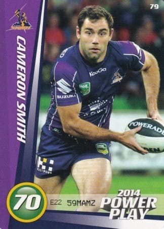 2014 NRL Power Play Common Card - Base 079 Cameron Smith Melbourne Storm