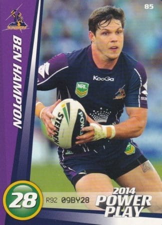 2014 NRL Power Play Common Card - Base 085 Ben Hampton Melbourne Storm
