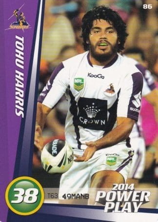 2014 NRL Power Play Common Card - Base 086 Tohu Harris Melbourne Storm