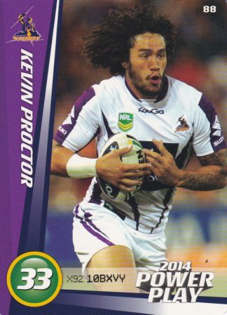 2014 NRL Power Play Common Card - Base 088 Kevin Proctor Melbourne Storm