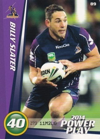 2014 NRL Power Play Common Card - Base 089 Billy Slater Melbourne Storm