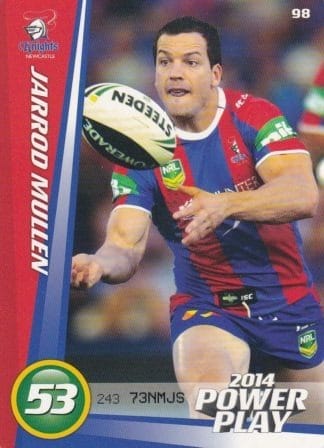 2014 NRL Power Play Common Card - Base 098 Jarrod Mullen Newcastle Knights