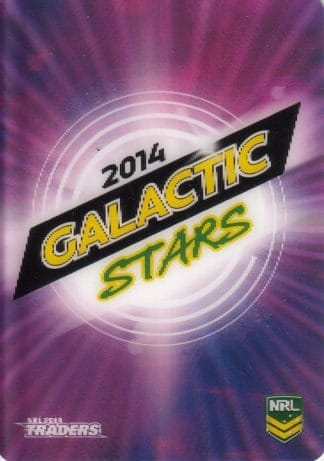 2014 NRL Traders 3D Galactic Stars - AGS14 2014 Galactic Stars Card