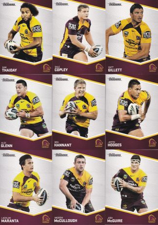 2014 NRL Traders Base Team Set - Brisbane Broncos