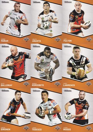 2014 NRL Traders Base Team Set - Wests Tigers